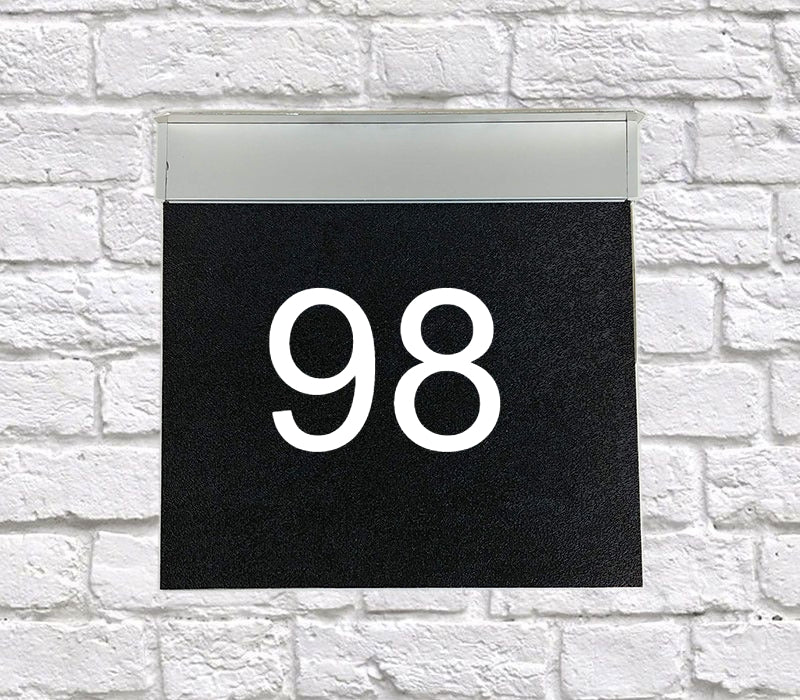 Trendy Style Edge LIT LED House Number Sign 8"x8"