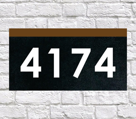 Trendy Style Edge LIT LED House Number Sign 20"x8"
